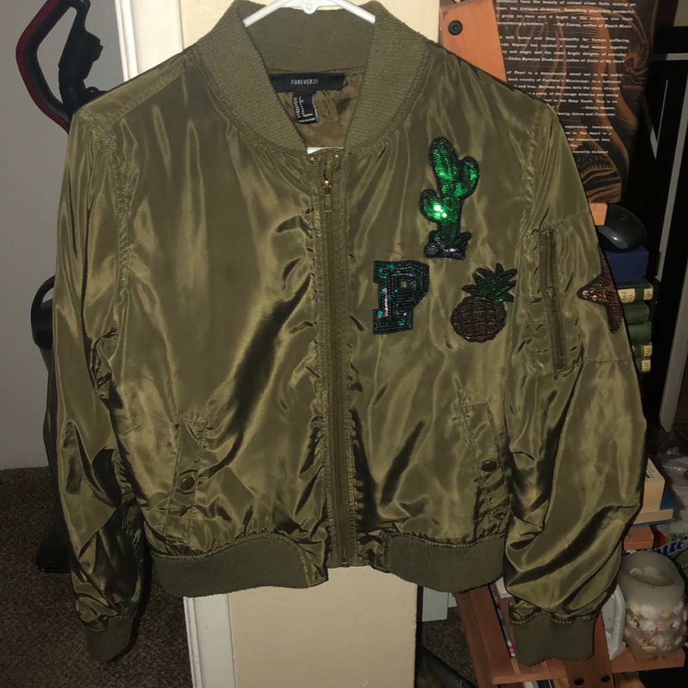 Green Bomber Jacket